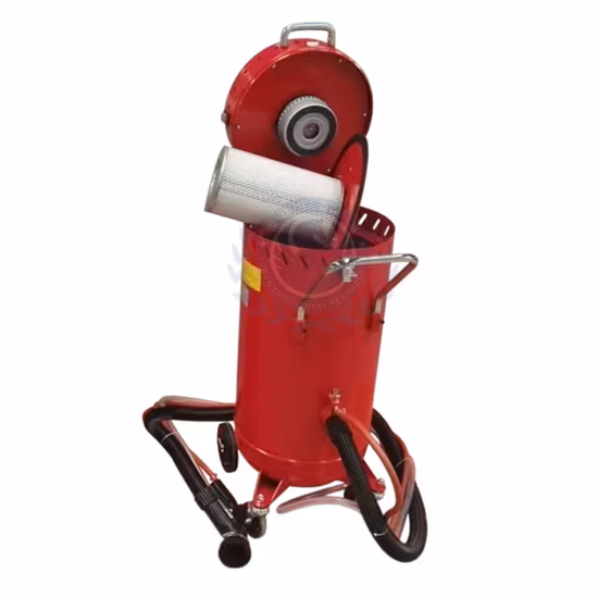 28 Gallon Dustless Sand Blasting Pot Tank Vacum Recycler