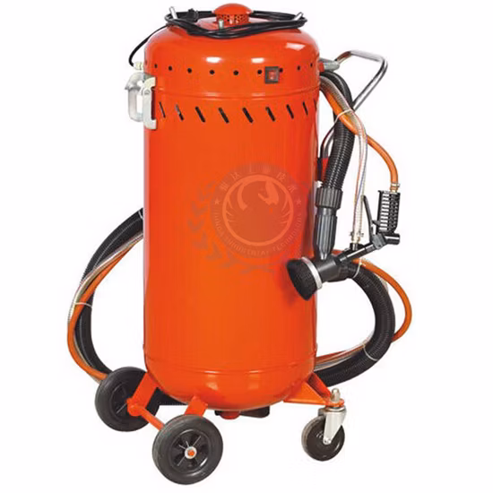28 Gallon Dustless Sand Blasting Pot Tank Vacum Recycler